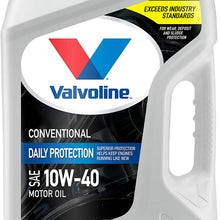 Valvoline Daily Protection SAE 10W-40 Conventional Motor Oil 5 QT, Case of 3