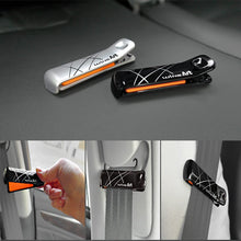 Car Safety Seat Adjust Belt Crab Peg Clip-on Type Stopper Clamps 1Pair 2Pcs for Car Motors Truck Bus Vehicle (Silver)