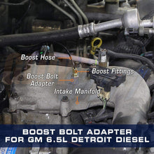 GlowShift Boost Bolt Sensor Thread Adapter for 1992-1999 Chevy GMC 6.5L Turbo Detroit Diesel Motor