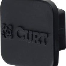 CURT 22271 Rubber Trailer Hitch Cover, Fits 1-1/4-Inch Receiver