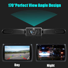 Vehicle Backup Camera, Car Rear View Camera Waterproof High Definition Color Wide Viewing Angle License Plate Car Camera with 7 Infrared Night Vision