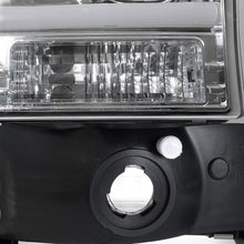 For 1999-2004 F250 F350 F450 F550 SuperDuty LED Tube Bar Projector Headlights Driver+Passenger Side