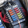 12 Way Blade Fuse Box Block Holder Indicator Auto Marine 12V 32V Waterproof Motorcycle Car Professional Parts (Color : Black)