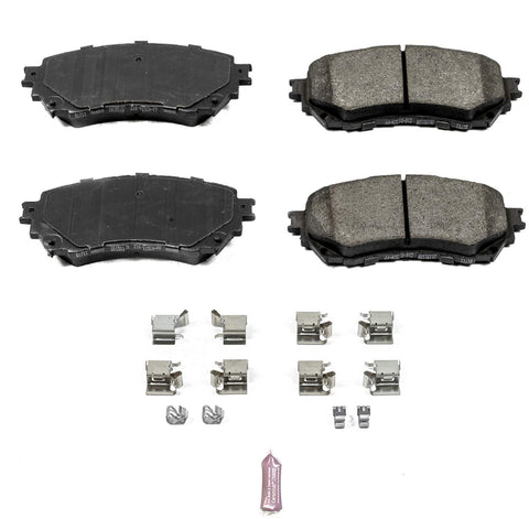 Power Stop 17-1711, Z17 Front Ceramic Brake Pads with Hardware