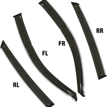 biosp Vent Visor For Honda Civic 10th gen 2016 2017 2018 2019 Rain Sun Shade Window Deflectors Shield Wind Guard Side-Custom Fit 4 Pcs Set Smoke Gray