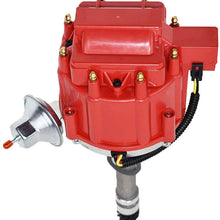 A-Team Performance Complete HEI Distributor 65K Coil Compatible with Chevrolet Chevy GM GMC Small Block Big Block Corvette Tach Drive 62-74 SBC BBC 7500 RPM 283 327 350 383 400 396 427 454 Red Cap (Red)