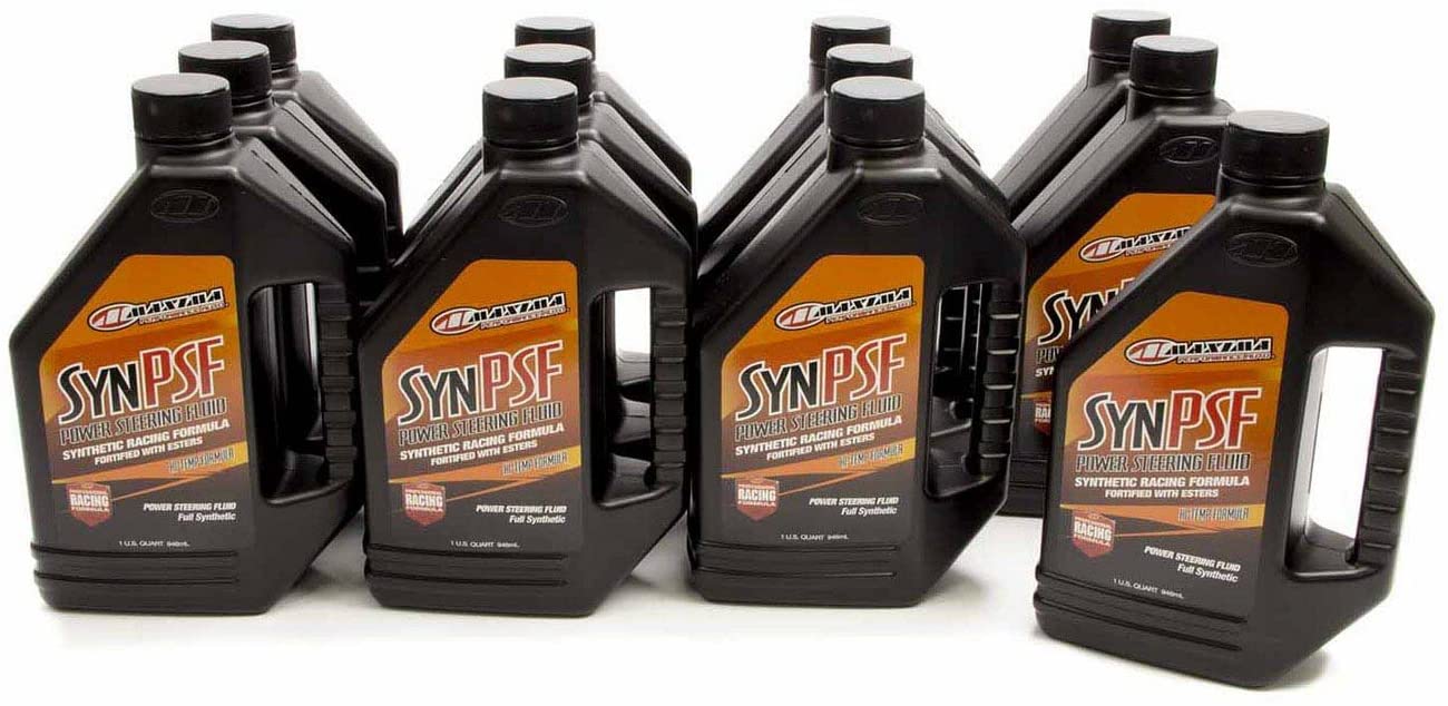 Maxima Racing Oils 89-01901 Power Steering Fluid Synthetic Case, 384 Ounces