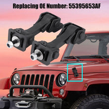 Hood Latch for Jeep Wrangler,2 Set Hood Latch Safety Catches & Brackets for JK 2007-2016 55395653AF Sport Utility 2-Door/4-Door