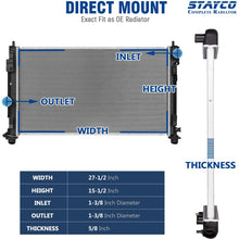 STAYCO Radiator Compatible with 200 Sebring Compatible with Avenger Caliber Compatible with Compass Patriot L4 2.4L 2.0L Replacement# CU2951