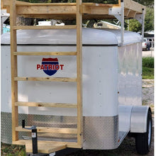 HEKA Aluminum Adjustable Roof Ladder Rack Bracket Kit Fit for Open or Enclosed Trailers Cargo