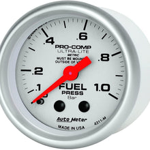 Auto Meter 4311-M Ultra-Lite Mechanical Fuel Pressure Gauge