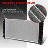 1532 OE Style Aluminum Core Cooling Radiator Replacement for Chevy S10 Pickup Blazer GMC Jimmy Sonoma 4.3L AT 94-95