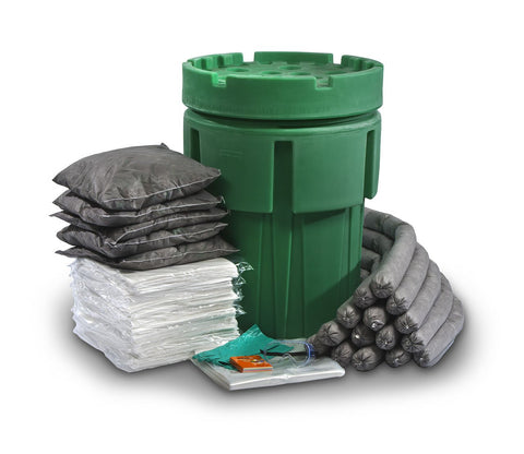 ESP SK-U65 135 Piece Ecofriendly Universal Overpack Absorbent 65 Gallon Spill Kit, 70 Gallon Absorbency, Gray