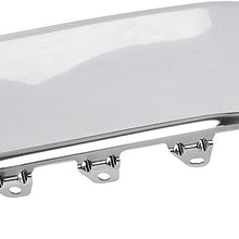 Rear Left Chrome Bumper End Cap Without Sensor Hole Replacement For 15284307 GM1104149 Fits 2007-2013 Chevy Silverado GMC Sierra 1500 XFE Hybrid 2500 HD 3500 HD Steel Driver Side