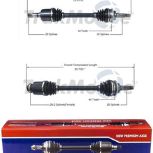 SurTrack Pair Set of 2 Front CV Axle Shafts For Mazda Protege5 Automatic Trans