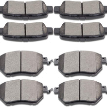 Ceramic Discs Brake Pads,SCITOO Brake Pad Disc Kits fit 05 06 for Nissan Altima 03 04 05 06 07 2008 2009 2010 2011 2012 for Nissan Murano 2004-2008 for Nissan Maxima 2003-2005 for Infiniti FX45 FX35