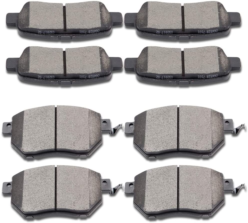 Ceramic Discs Brake Pads,SCITOO Brake Pad Disc Kits fit 05 06 for Nissan Altima 03 04 05 06 07 2008 2009 2010 2011 2012 for Nissan Murano 2004-2008 for Nissan Maxima 2003-2005 for Infiniti FX45 FX35