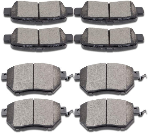 Ceramic Discs Brake Pads,SCITOO Brake Pad Disc Kits fit 05 06 for Nissan Altima 03 04 05 06 07 2008 2009 2010 2011 2012 for Nissan Murano 2004-2008 for Nissan Maxima 2003-2005 for Infiniti FX45 FX35