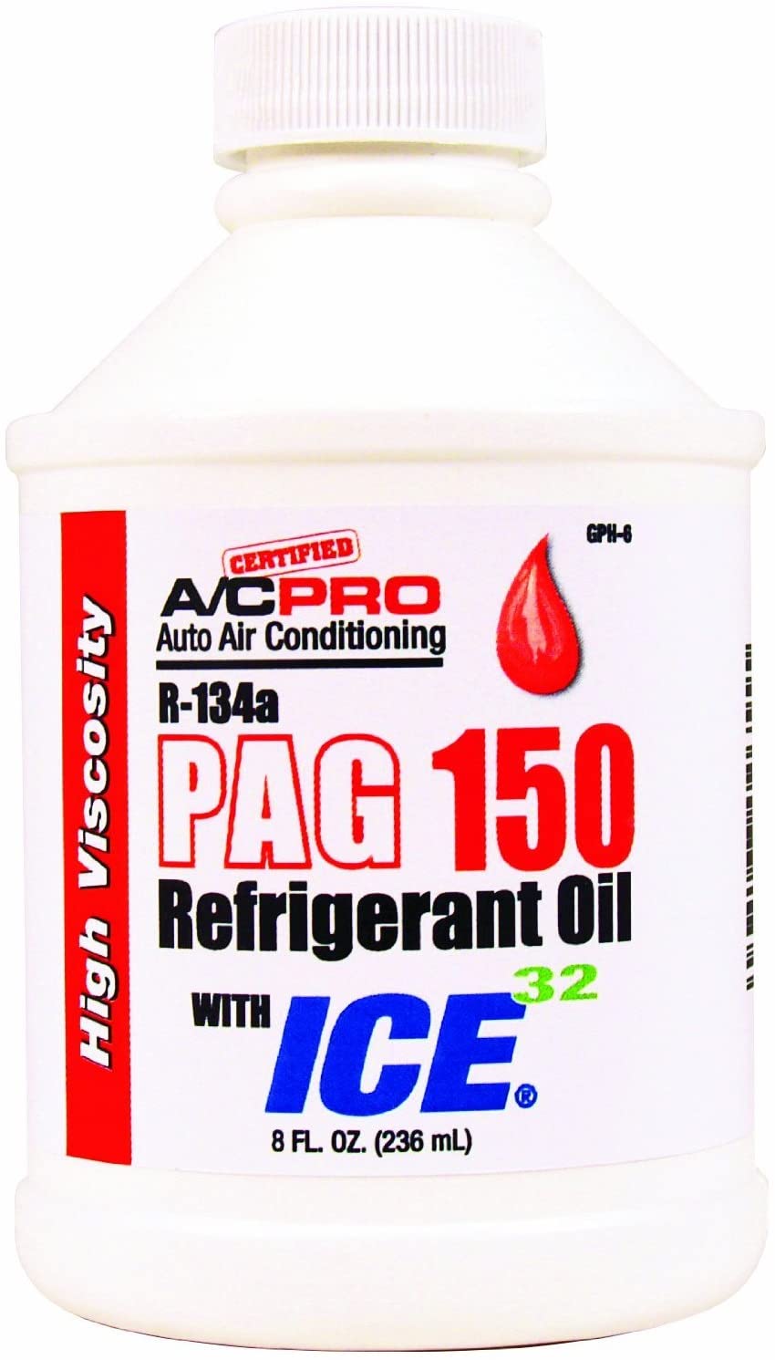 Interdynamics (GPH-6) 8 oz. PAG 150 High Viscosity Oil with ICE 32 Lubricant Enhancer … (6 PACK)