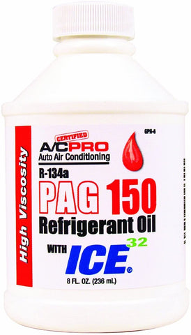 Interdynamics (GPH-6) 8 oz. PAG 150 High Viscosity Oil with ICE 32 Lubricant Enhancer … (6 PACK)