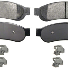 Wagner QuickStop ZX1334 Semi-Metallic Disc Pad Set Includes Pad Installation Hardware, Rear