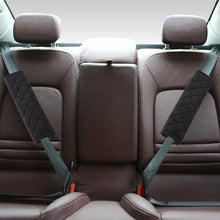 U&M 2pcs Seat Belt Covers, Soft Velvet Feel Car Belt Protector Shoulder Seatbelt Pad for Adults Youth Kids - Car, Truck, SUV, Airplane,Carmera Backpack Straps - by (Black)