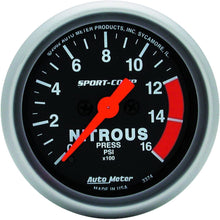 Auto Meter 3374 Sport-Comp Electric Nitrous Pressure Gauge