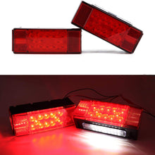LivTee Super Bright 12V Waterproof Trailer Lights LED kit Brake Stop Tail License Lights for Camper Truck RV Boat Snowmobile, Red/White