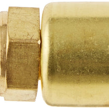 EATON Weatherhead Coll-O-Crimp 33806P-106 Male Pipe Rigid Fitting, CA360 Brass, 3/8" Hose ID, 3/8" NPT Male
