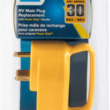 Camco Heavy Duty RV 30 AMP PowerGrip Male Replacement Plug- Durable and Safer Plug with an Easier Grip (55245)