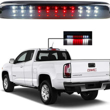 High Mount Stop Tail Light Assembly，Rear Roof Center LED Third 3rd Brake Cargo Light Replacement for 2004-2012 Chevy Colorado，2004-2012 GMC Canyon (Black Housing Smoke Lens)