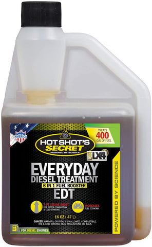 Hot Shot's Secret Everyday Diesel Treatment - EDT 16 oz Squeeze - Treats up to 400 Gallons