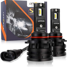 9005/HB3 LED Headlight Bulbs leppein S Series High Beam 12xCREE Chips 6500K 6000LM Cool White Conversion Kit Halogen Replacement-1 Pair