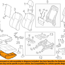 TOYOTA Genuine 71512-07010 Seat Cushion Pad