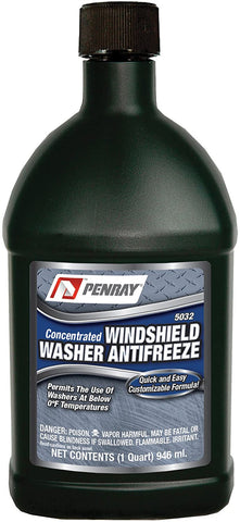 Penray 5032-12PK Concentrated Windshield Washer Antifreeze - 32-Ounce Bottle, Case of 12