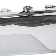 Rear Left Chrome Bumper End Cap Without Sensor Hole Replacement For 15284307 GM1104149 Fits 2007-2013 Chevy Silverado GMC Sierra 1500 XFE Hybrid 2500 HD 3500 HD Steel Driver Side