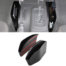 Jeep JK JKU Gear Shift Tray Console Organizer, LINKSTYLE GearTray Shifter Console Side Accessory Storage Box for 2011-2018 Wrangler JK JKU, Interior Manual Transmission Side Storage Organizer - Black