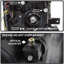 Carpart4u - LED Light Tube DRL Headlights for Chevy Silverado 1500 14-15 - Black/Clear Lens