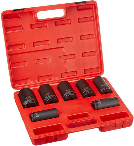 Sunex International 2839 7 pc. Deep Spindle Axle Nut Socket Set