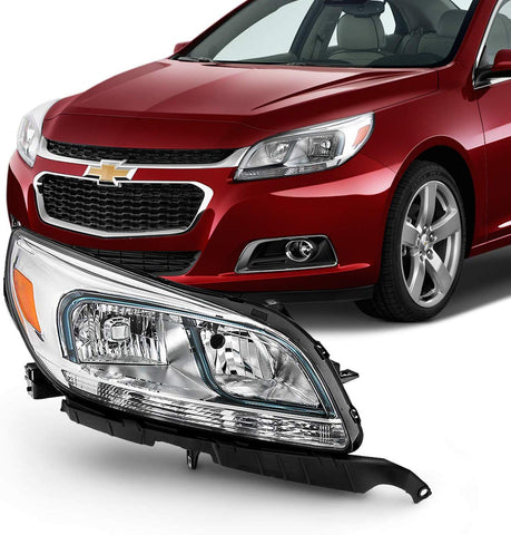 Fits 2013 2014 2015 Chevy Malibu LS 2016 Malibu Limited Sedan Halogen Headlight Passenger Right Side