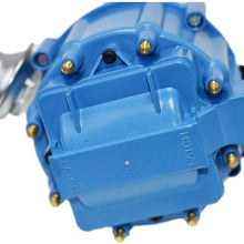 A-Team Performance HEI Complete Distributor 65K-Volt Coil, 8 Cylinders Compatible with BBF Big Block Ford 351C 351M 400M 429 460 One Wire Installation Blue Cap