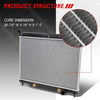 2563 OE Style Aluminum Core Cooling Radiator Replacement for Chevy Trailblazer GMC Envoy 5.3L V8 AT 03-09