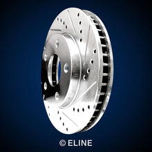 R1 Concepts KEDS12148 Eline Series Cross-Drilled Slotted Rotors And Ceramic Pads Kit - Front