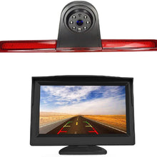 HD 720p Roof Backup Camera 3rd Brake Light Replacement Camera +4.3 inch TFT Monitor Display Compatible for Ford Transit 150/250/350 V636 2014 – 2018 Transporter Van