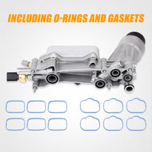 Aluminum Engine Oil Cooler And Oil Filter Housing Compatible with 2011-2016 Chrysler 200 300, Dodge Charger, Grand Cherokee, Wrangler, Ram ProMaster 3.6L V6 | 926-876, 5184304AE, 68105583AF