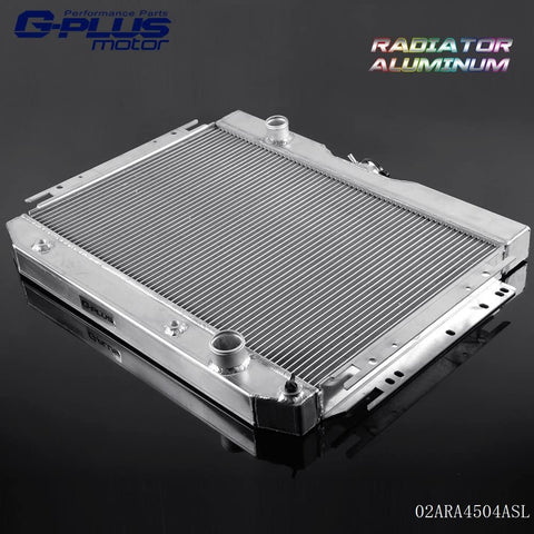 50mm 2 Row Core Aluminum Radiator Compatible For Chevy BELAIR IMPALA 1963-1968 / For CHEVY CAPRICE 1966-1968 / For CHEVY CHEVELLE EL CAMINO 1964-1967 / For CHEVY BISCAYNE 1963-1968 High Capacity