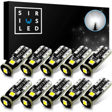 SIRIUSLED 194 LED Bulbs Extremely Super Bright 3030 Chipset for Car truck Interior Dome Map Door Courtesy License Plate Lights Compact Wedge T10 168 2825 Xenon White Pack of 10