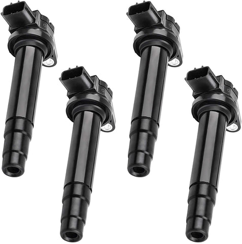 Ignition Coil 4-Pack Compatible with 2000-2001 Nissan Sentra L4 1.6L 1.8L 2.0L 224484M500 224484M50A