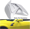 Car Fake Shark Gill Stickers Hood Scoop Vent Bonnet Cover Fit for Volvo XC90/ XC40/C30/XC60/V70/S80 S90 S60 V40 V60 V70 Hood Scoop (Color Name : Silver)