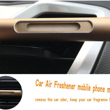 JIANFA Car Air Freshener Car Diffuser Perfume Solid Air Purifier with 4 Blank Sponge Sticks DIY Your Favorite Perfume, car Essential Oils for Vehicle Bedroom Office Travel & Improve Air Quality